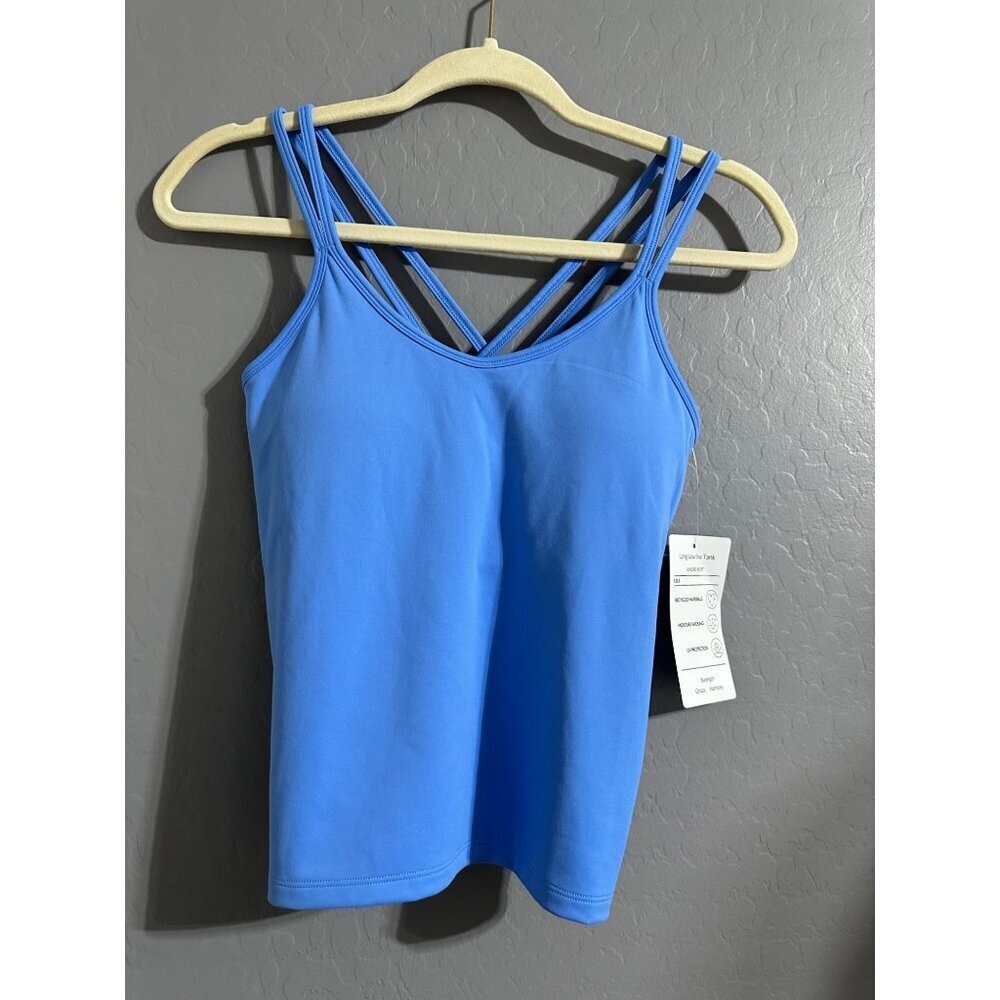 Isabella Active Wear Long Line Bra Tank Moisture Wicking UV Protection size S